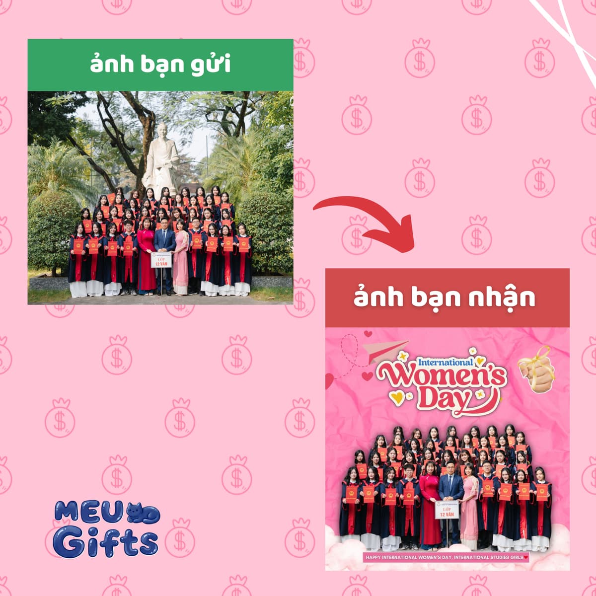 Ảnh thiết kế mẫu chủ đề 8/3